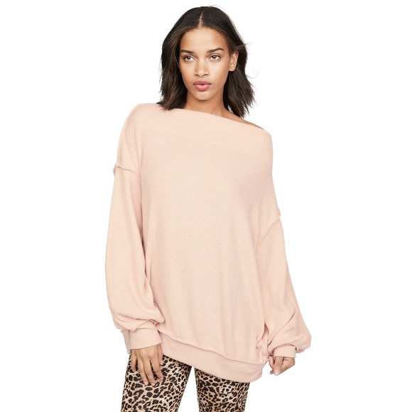 Free People Sweaters - NWT Free People Main Squeeze Hacci Top Nectar S